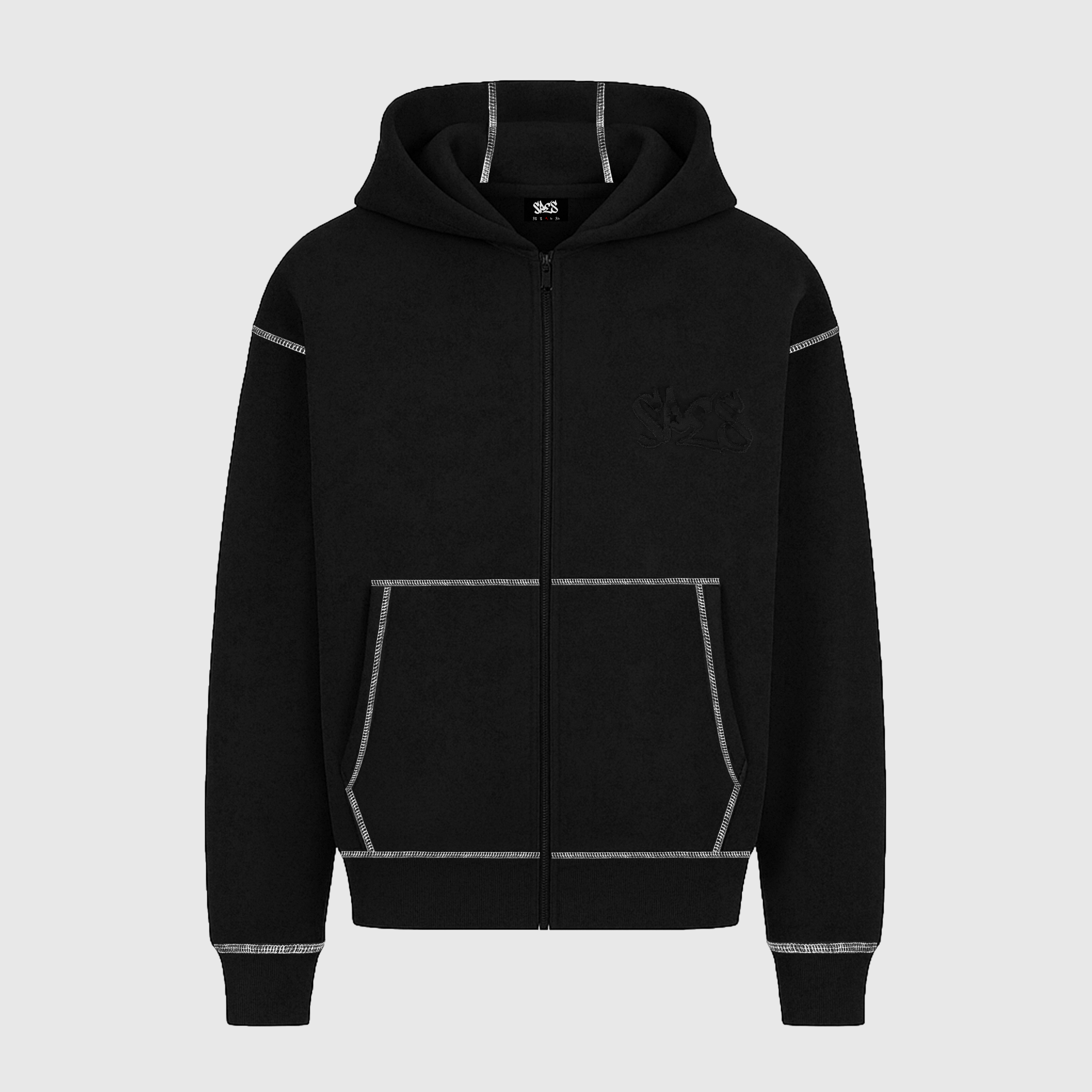 Inside-Out Zip Black